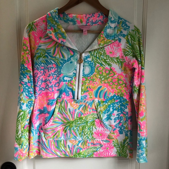 Lilly Pulitzer Sweaters - Lilly Pulitzer Colorful Quarter Zip Pullover